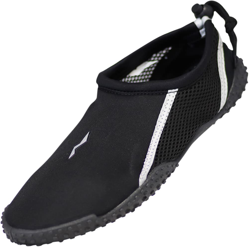 NORTY Wave Aqua Sock Water Shoes for Men - Quick-Dry Swim & Beach Shoes with Non-Slip Sole - Lightweight Water Socks for Swimming, Surfing, Kayaking and Outdoor Water Activities