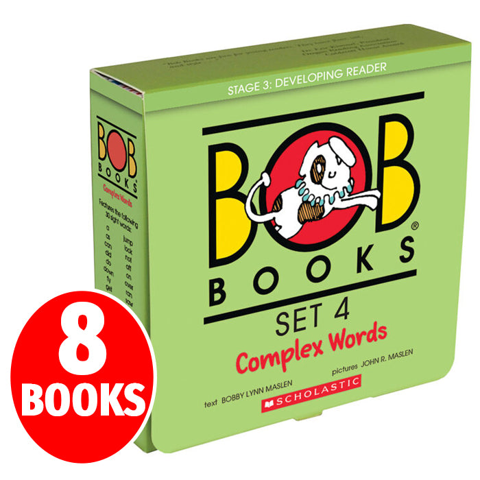 Bob Books Set 4 - Complex Words Phonics Books for Kids | Early Reading Books for Children Ages 4-6 | Learn to Read Books for Kindergarten & First Grade | Perfect for Homeschooling & Classroom Learning