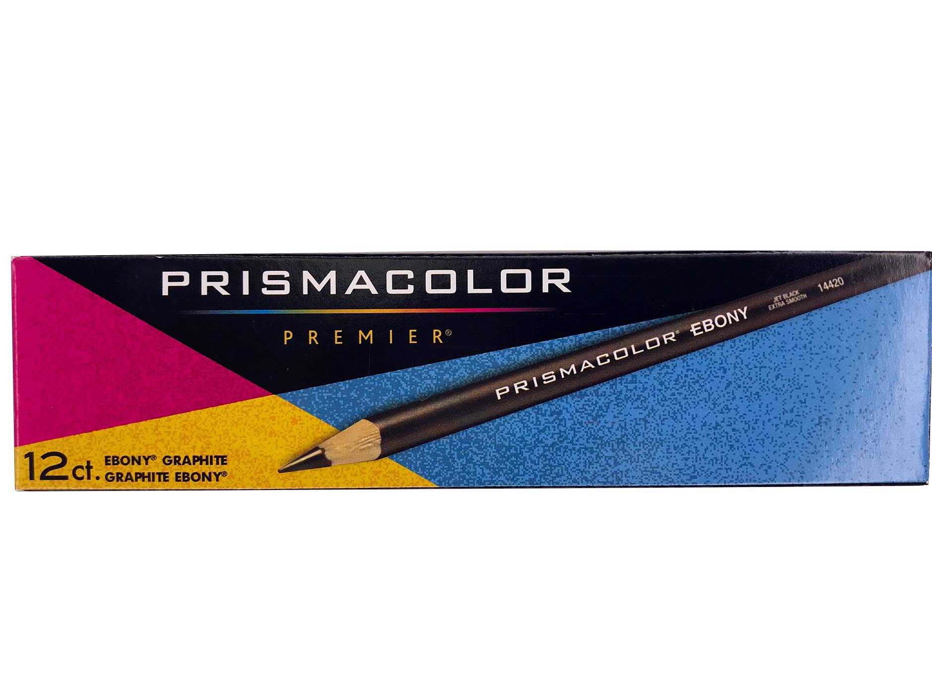 Prismacolor Ebony Graphite Pencils - 12 Count Black Drawing & Sketching Pencil Set for Artists, Professionals & Students | Perfect for Shading, Sketching & Detailed Artwork