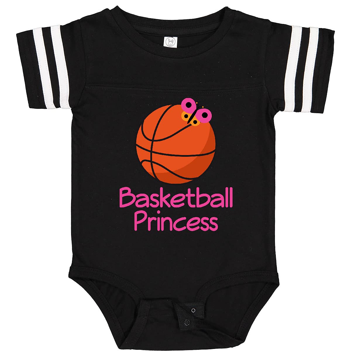 Inktastic Basketball Princess Baby Bodysuit - Cute Basketball-Themed Onesie for Toddlers & Infants - Perfect for Game Day, Birthday Gifts & Playtime