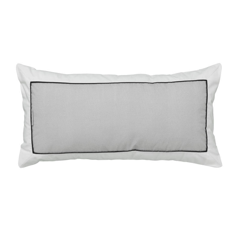 Essex Pewter Long Filled Cushion - Soft & Comfortable Decorative Throw Pillow for Sofa, Bed, Couch - Perfect for Living Room, Bedroom & Home Decor