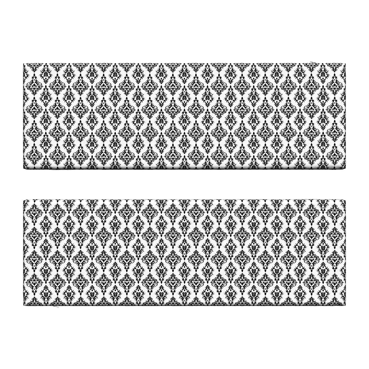 Ambesonne 2-Piece Damask Bench Cushion Set - 45