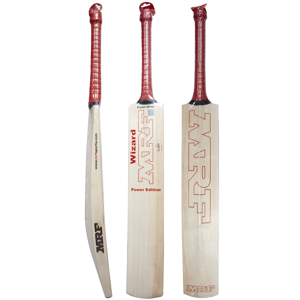 MRF Wizard Power Edition Cricket Bat - Premium English Willow, Lightweight & Durable for Professional & Amateur Players - Perfect for Matches, Practice & Training Sessions