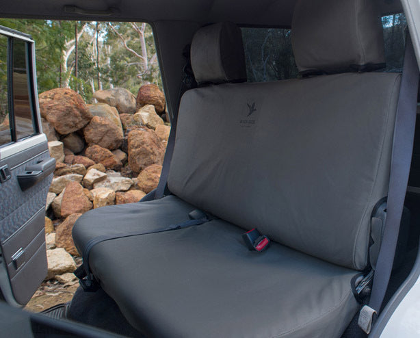 Black Duck Canvas Console & Seat Covers for Mazda BT-50 Single Cab (2020 On) - Durable Grey Interior Protection | Perfect for Off-Roading & Work Trucks