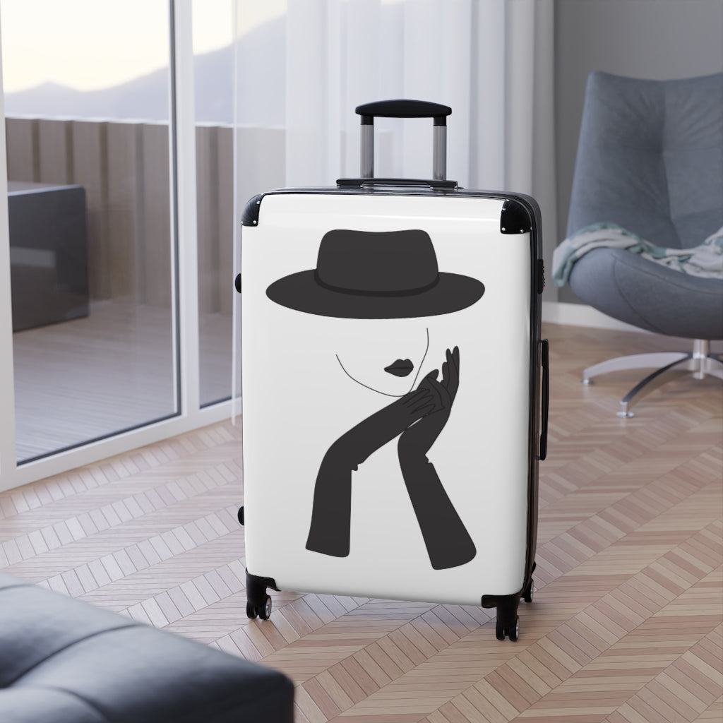 Stylish Women's Carry-On Cabin Suitcase - Lightweight Travel Luggage for Business Trips & Weekend Getaways