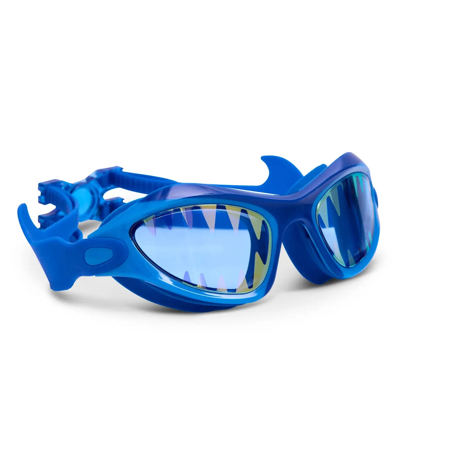 Bling2O Blue Megamouth Shark Kids Swim Goggles - Anti-Fog UV Protection Swimming Goggles for Boys & Girls - Perfect for Pool, Beach & Swim Lessons