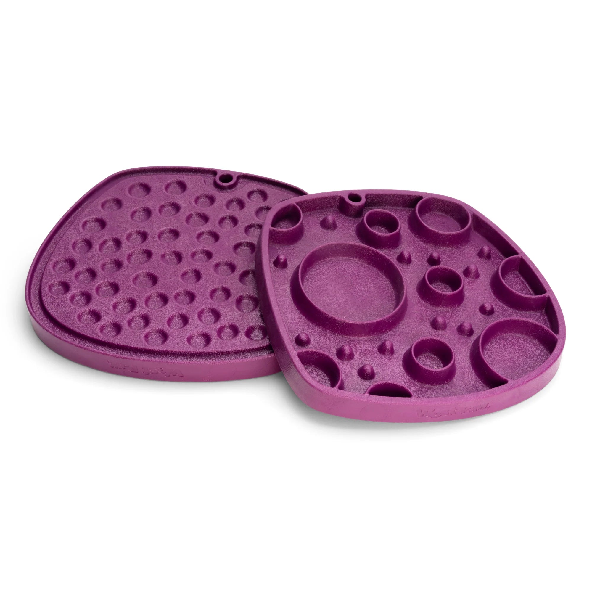 Slow Feeder Lick Mat for Dogs - Purple Non-Slip Silicone Licking Pad with Textured Surface | West Paw All-in-One Dog Enrichment Mat | Perfect for Mealtime Fun, Anxiety Relief & Grooming Sessions