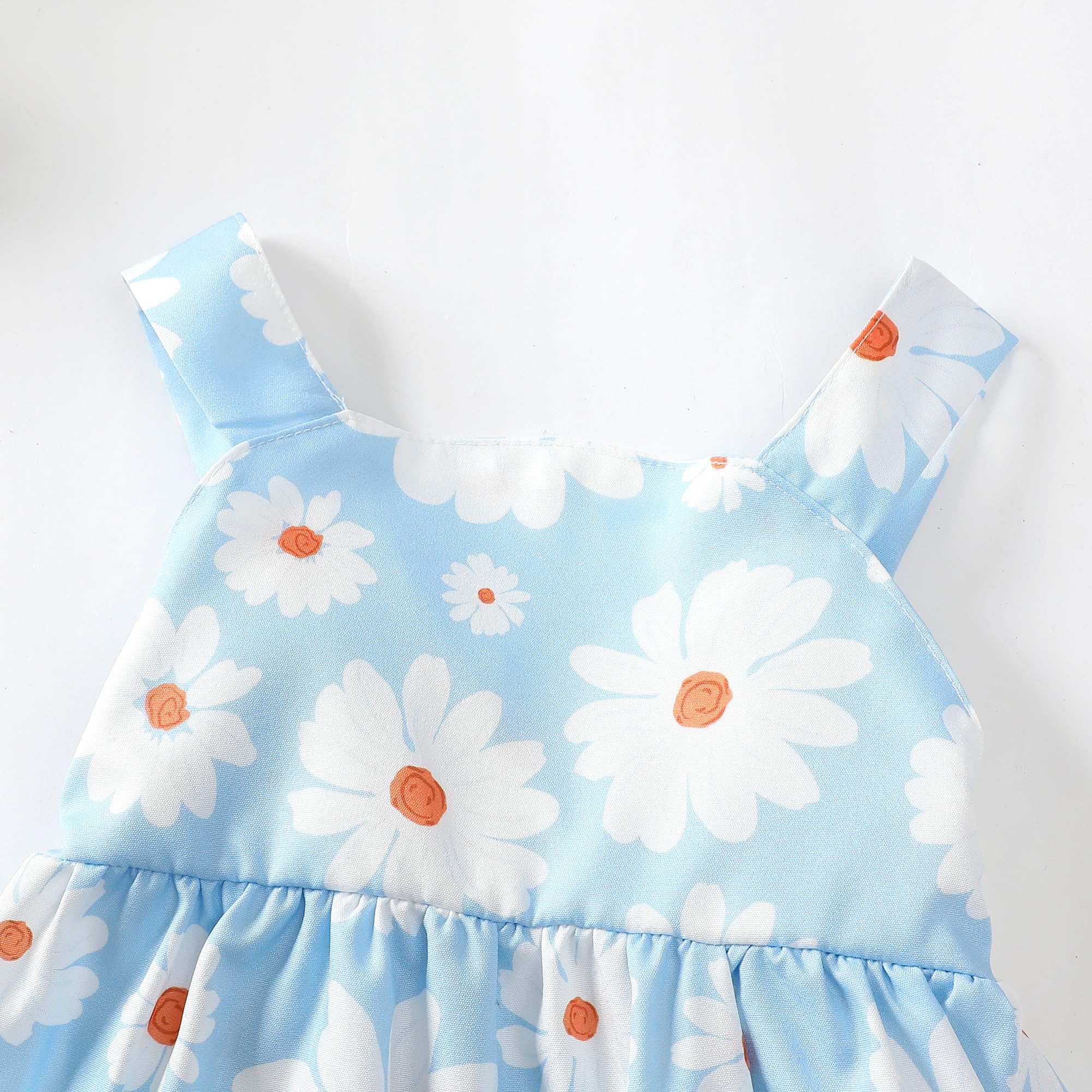 Newborn Baby Girl Dress - Toddler Halter Backless Sleeveless Floral Sundress for Summer | Perfect for Beach, Party & Photo Shoots