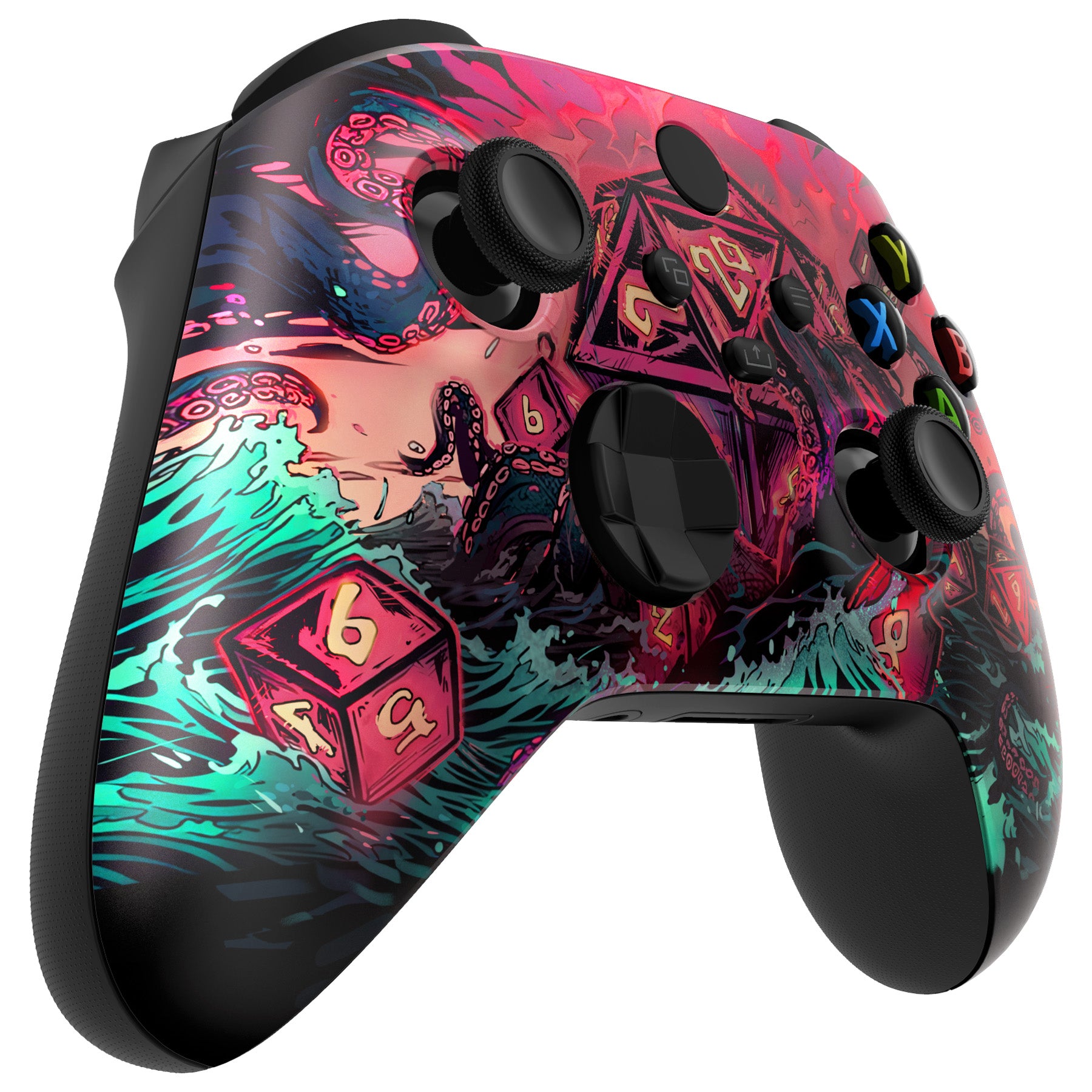 eXtremeRate Replacement Faceplate & Front Housing Shell for Xbox Series X/S Controller - Treasure of Abyss Design | Custom Gaming Accessories for Enhanced Play Experience
