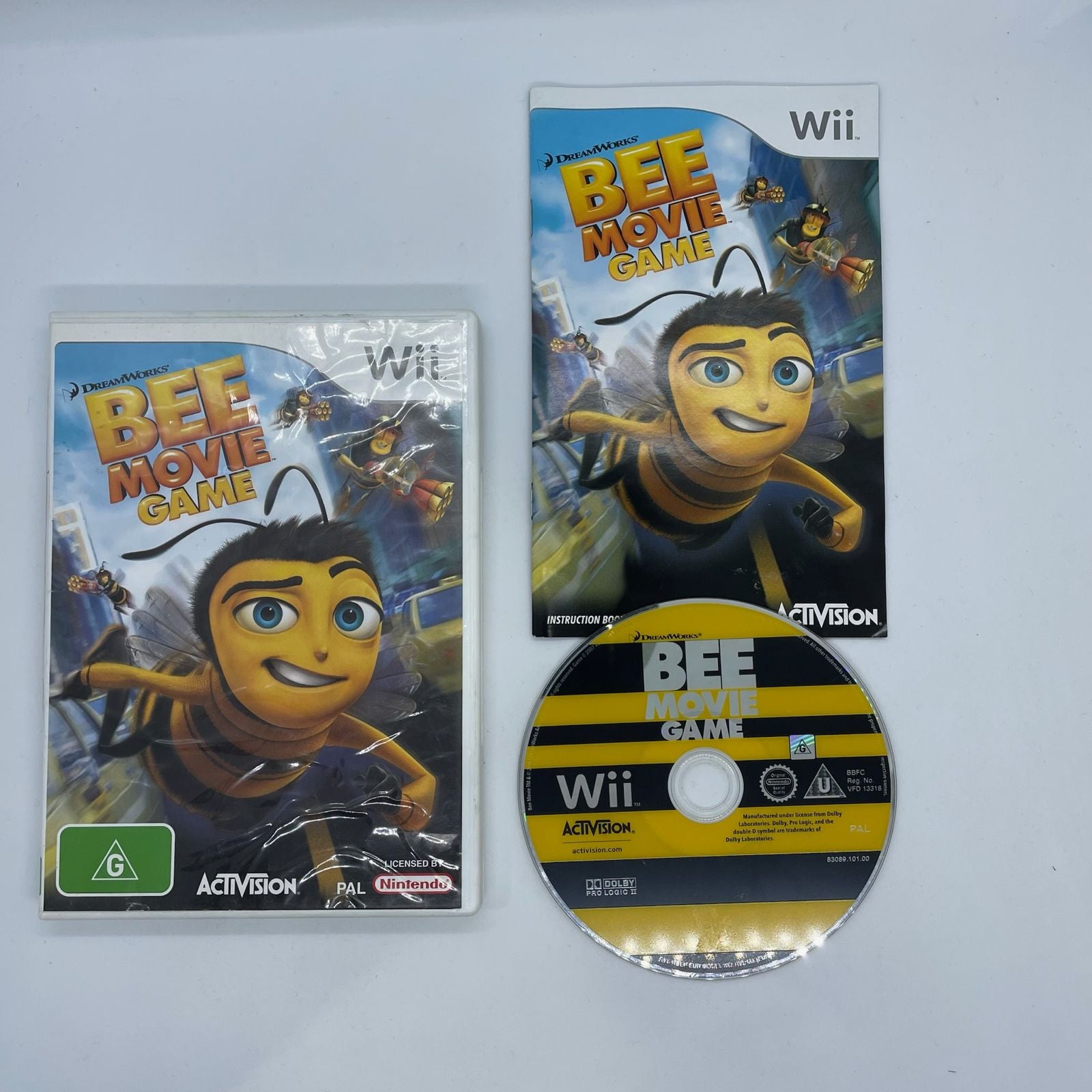 Bee Movie Game for Nintendo Wii - Complete with Manual (PAL Version) | Fun Family Adventure Game for Kids & Movie Fans