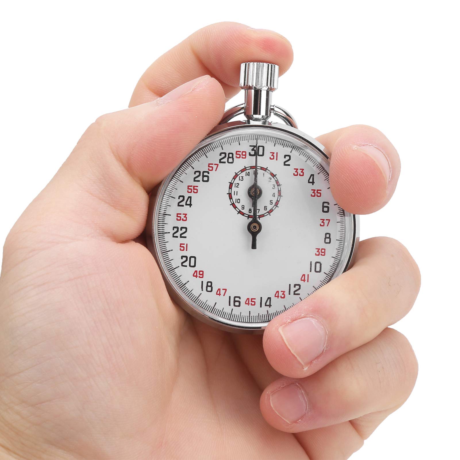 Handheld Mechanical Stopwatch with Storage Box - Sports Chronograph Timer for Track & Field, Swimming, Competitions & Training | Durable Stopwatch for Coaches, Athletes & Timekeeping