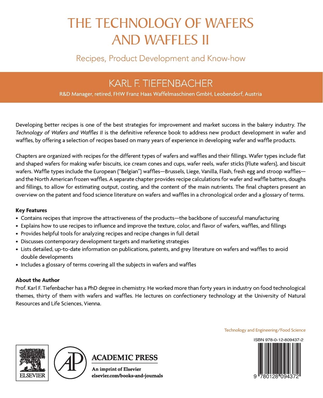 Wafers and Waffles Technology: Recipes, Product Development & Baking Know-How for Home Bakers and Commercial Kitchens