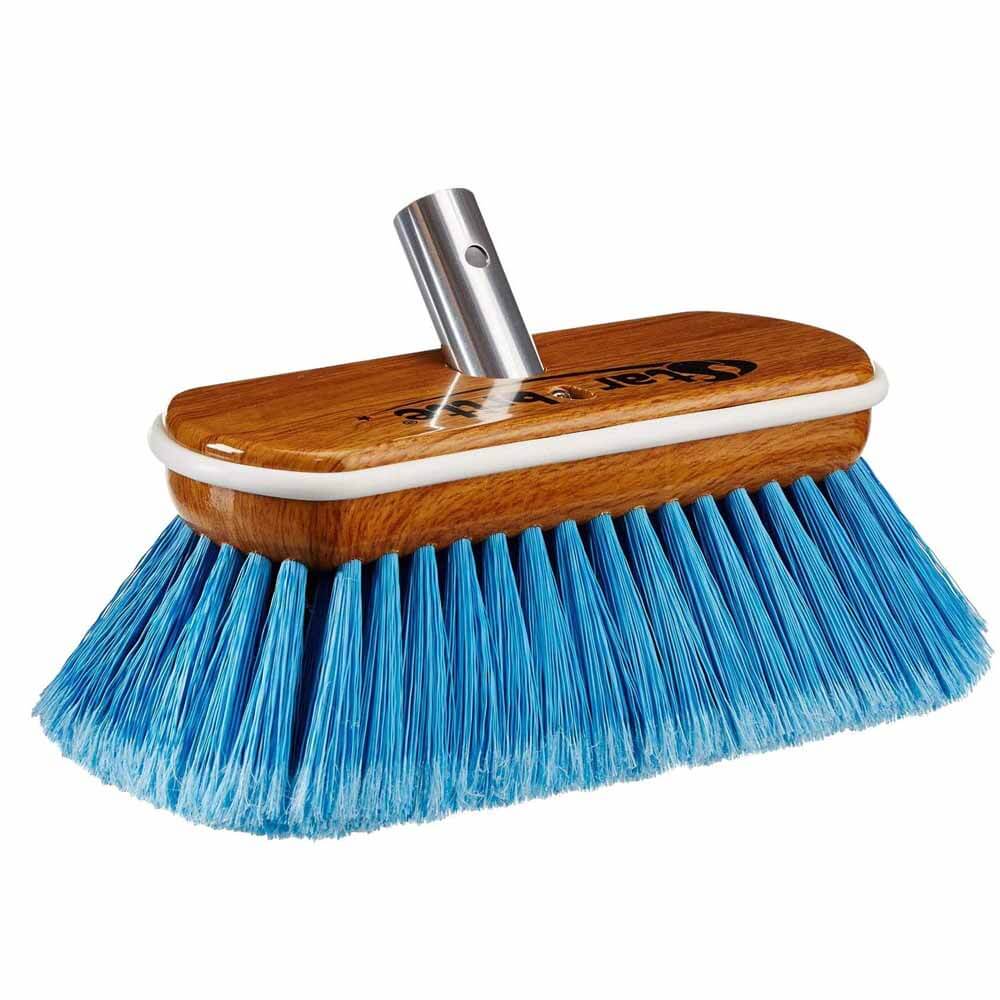 Starbrite Premium Synthetic Wood 8 Brush Head - Heavy Duty Deck & Dock Cleaning Brush for Boats, Marine & Outdoor Use