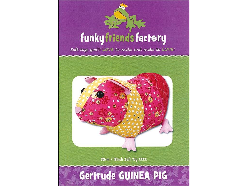 Funky Friends Factory Gertrude Guinea Pig Plush Toy - Soft Stuffed Animal for Kids, Gifts & Nursery Decor | Perfect for Cuddling, Collecting & Themed Parties