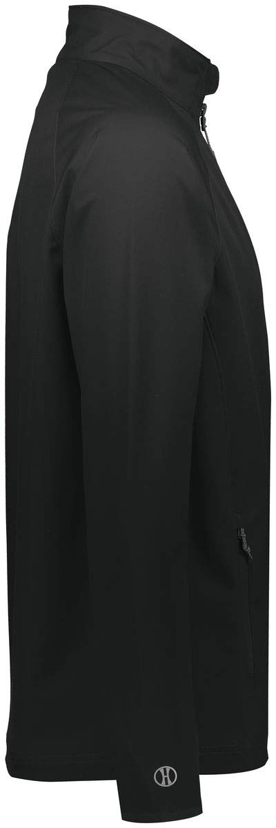 Holloway Sportswear Featherlight Soft Shell Jacket - XS Black - Waterproof Windbreaker for Running, Hiking & Outdoor Activities