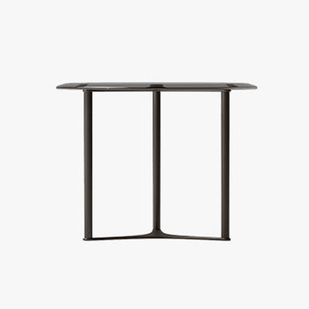 Modern Nesting Coffee Table with Crystal Glass Top - Stylish & Functional for Living Room, Lounge, or Office Decor