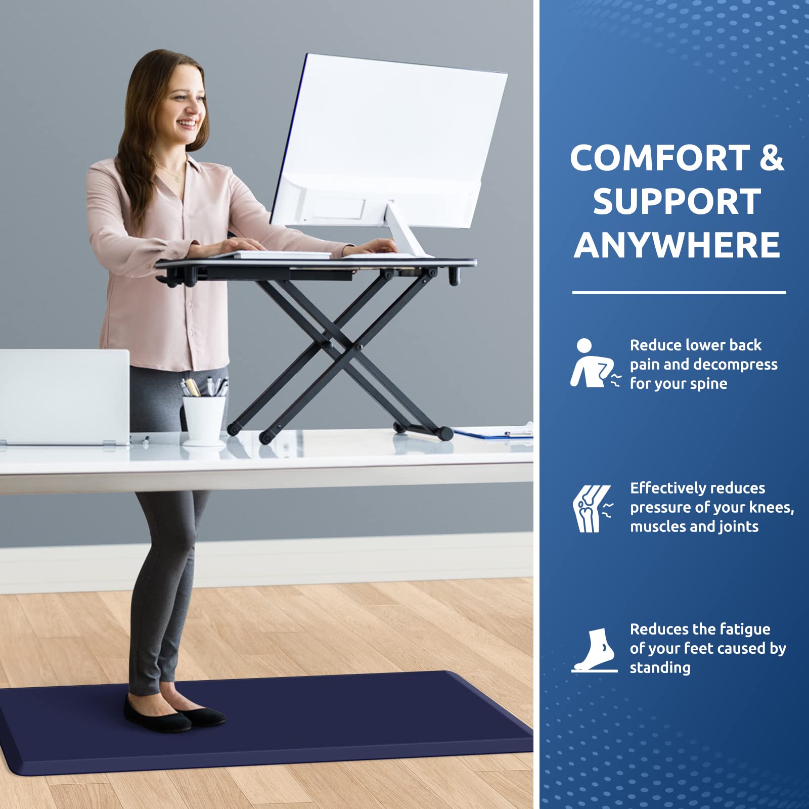 KitchenClouds Anti-Fatigue Kitchen Mat - 17.3