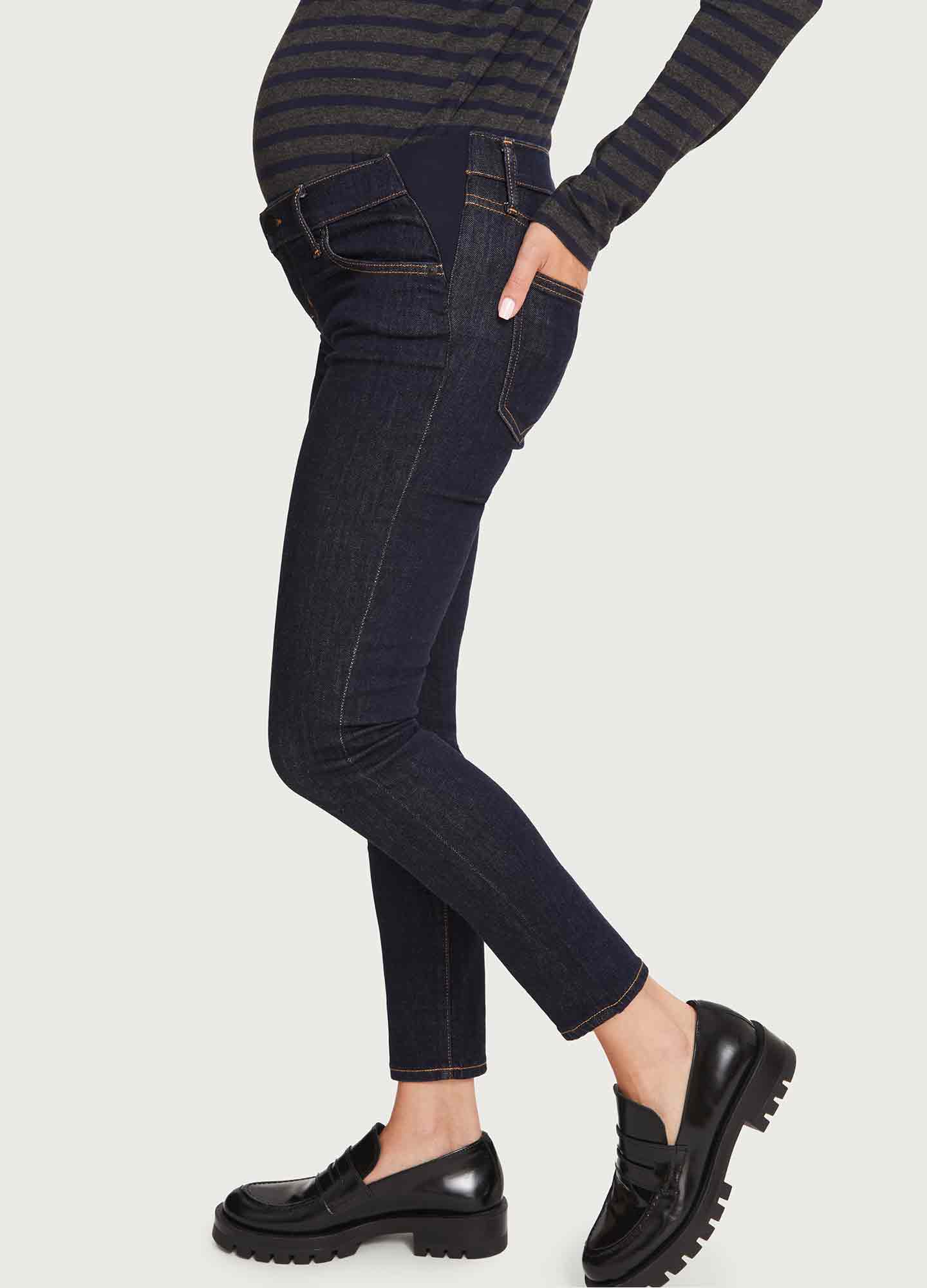 Best Slim Maternity Jeans for Women - Comfortable Stretch Denim Pants for Pregnancy - Perfect for Work, Casual Wear & Everyday Comfort