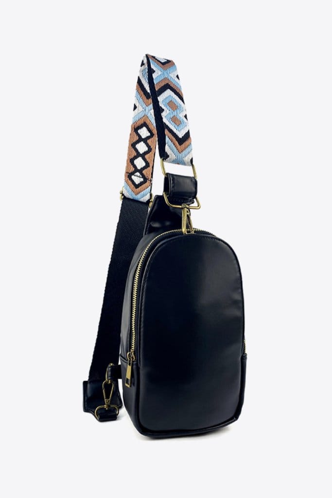 Adjustable Leather Sling Bag for Men & Women - Crossbody Shoulder Bag with Adjustable Strap - Perfect for Travel, Work & Everyday Use