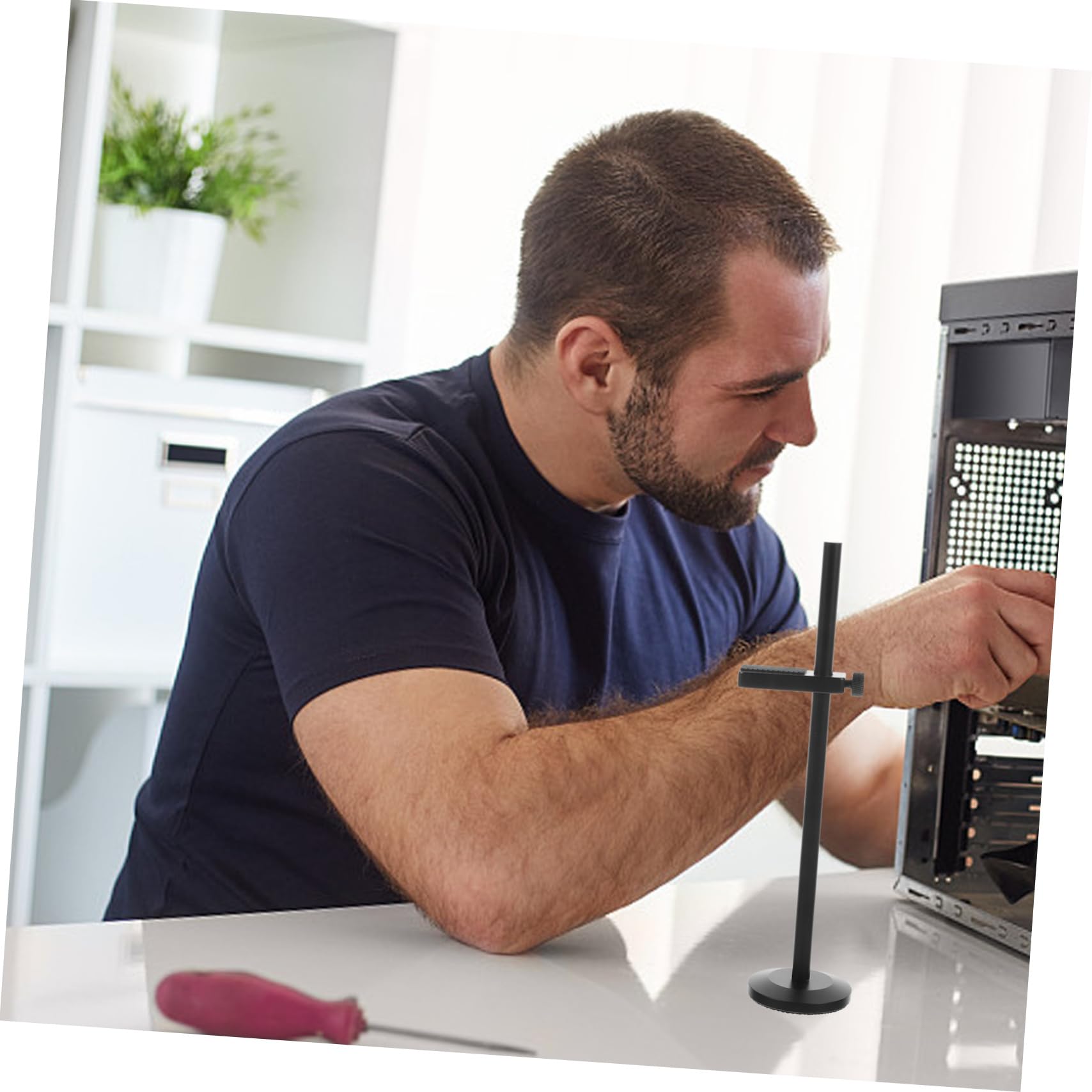ARTIBETTER Adjustable GPU Support Bracket - Anti-Slip Graphics Card Holder for PC, Computer Case & Gaming Rig (Perfect for Vertical GPU Mounting & Cable Management)