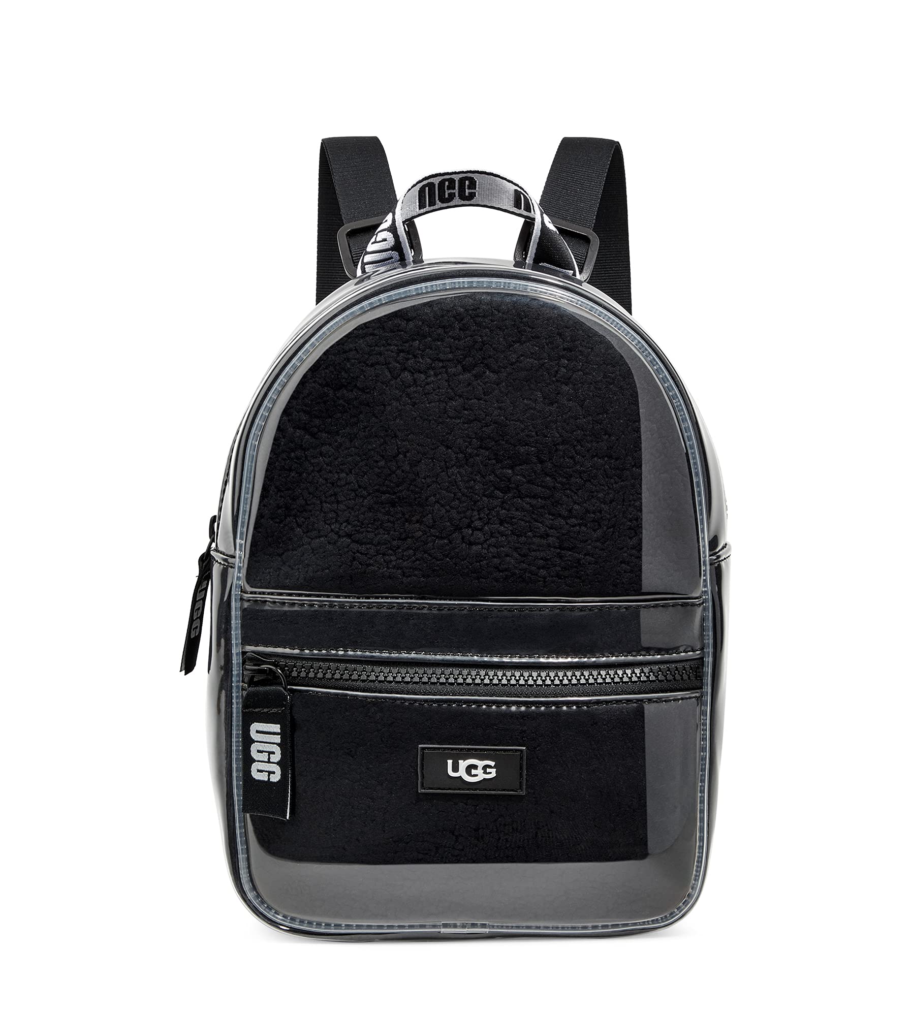 UGG Dannie II Mini Backpack - Clear & Black Waterproof Crossbody Bag for Women | Perfect for Travel, Shopping, and Everyday Use