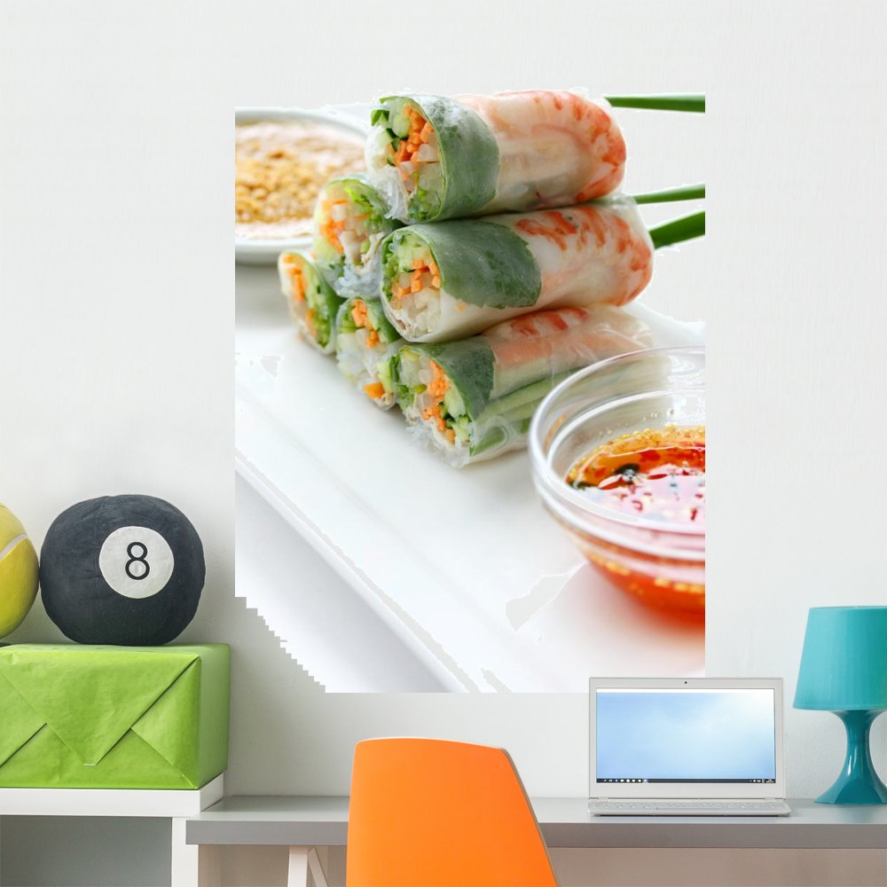 Summer Roll Salad Vietnamese Wall Mural - Peel and Stick Wall Decal (36