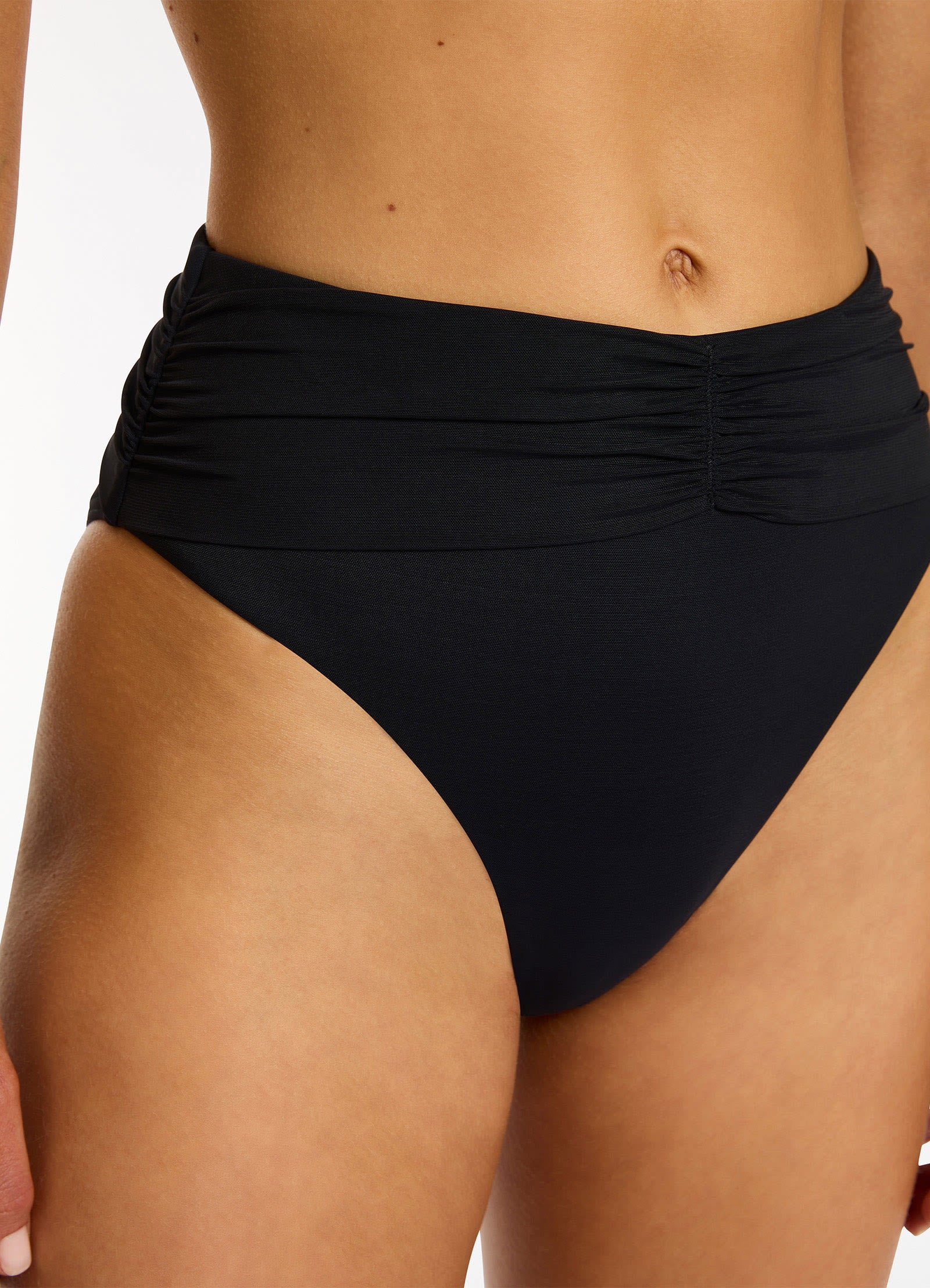Jetset Lure High Leg High Waist Bikini Bottom - Sexy Swimwear for Women, Black | Perfect for Beach Vacation, Pool Party & Summer Getaways