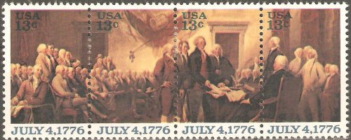 USA Collectible Postage Stamps - Declaration of Independence Bicentennial | Perfect for Philatelists & History Enthusiasts