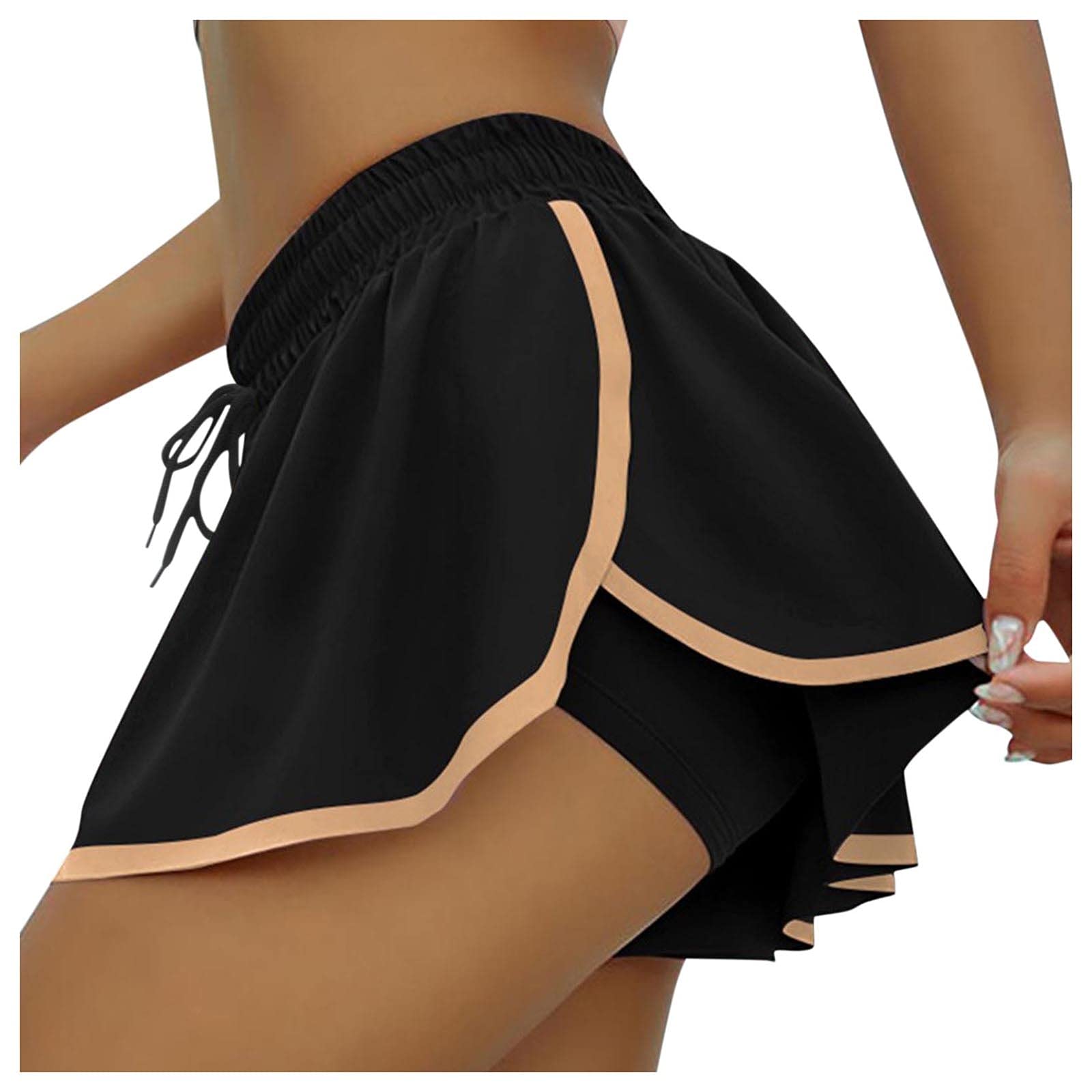 CSBYBD Women's Summer Denim Culottes - Fashionable Drawstring Sports Shorts for Casual Wear & Outdoor Activities