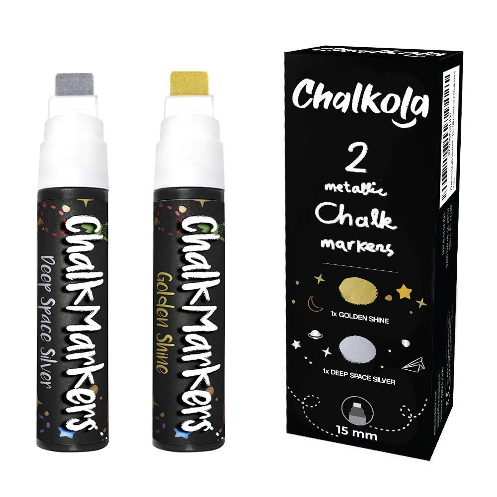 Premium Mixed Chalk Bundle - 15mm Metallic & 6mm Vintage Chalks (20-Pack) for Gymnastics, Rock Climbing, Weightlifting & Chalkboard Art