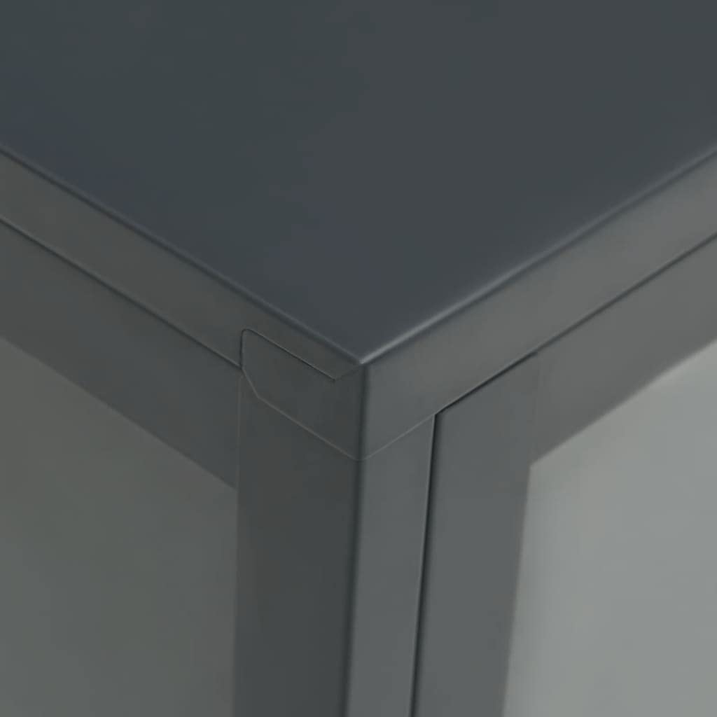 Freestanding Storage Cabinet with Glass Doors - 27.6