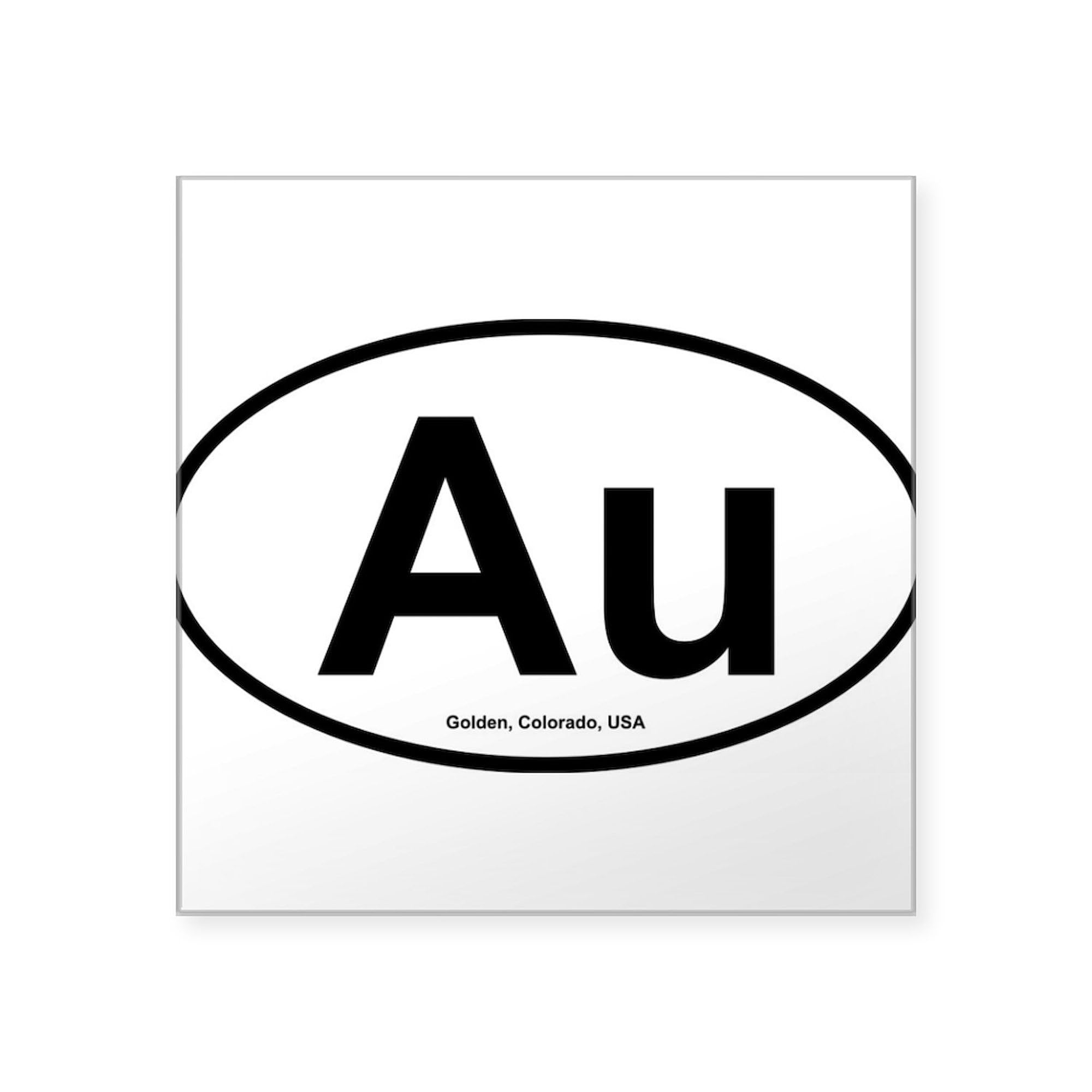 Golden Colorado (CO) Bumper Sticker - Square Car Decal for Travel Lovers | Perfect for Cars, Laptops & Travel Mugs | Show Your Colorado Pride