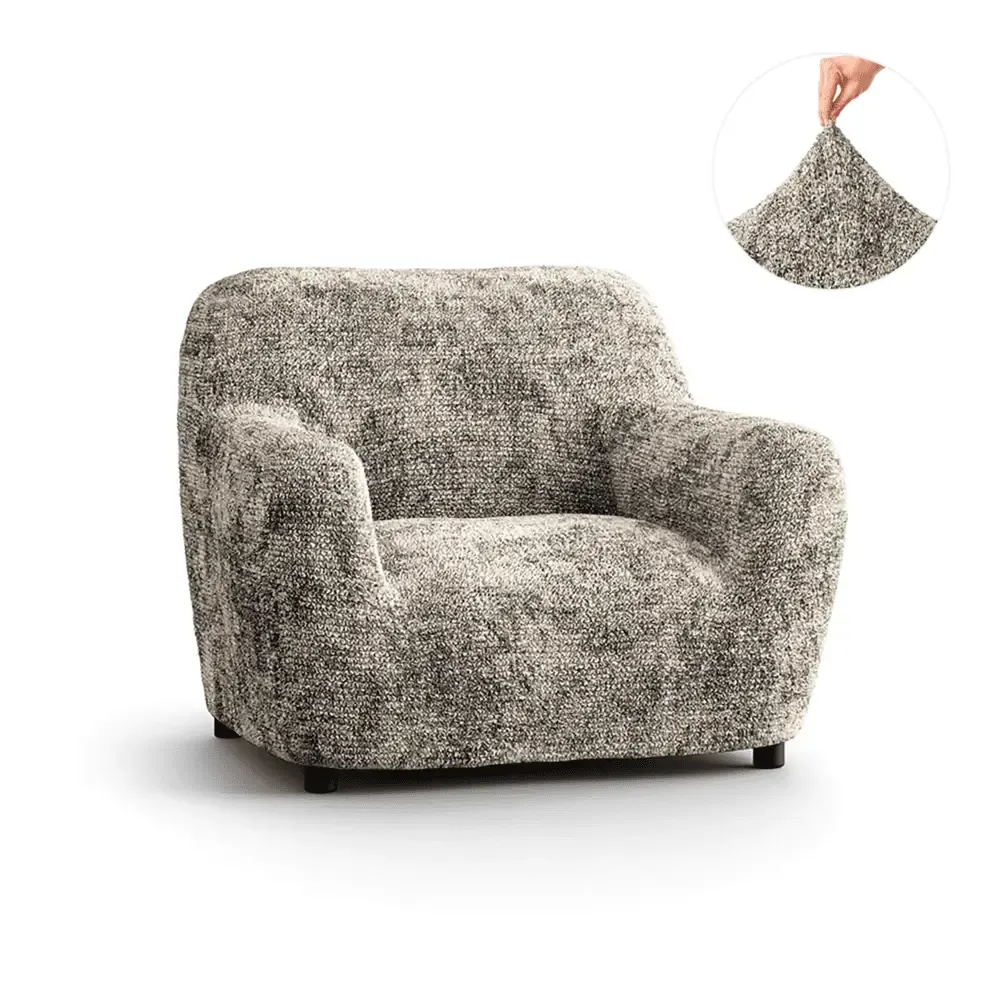 Microfiber Printed Armchair Slipcover - Stretchable Furniture Protector for Living Room, Bedroom & Office - Easy Washable Sofa Cover for Home Decor