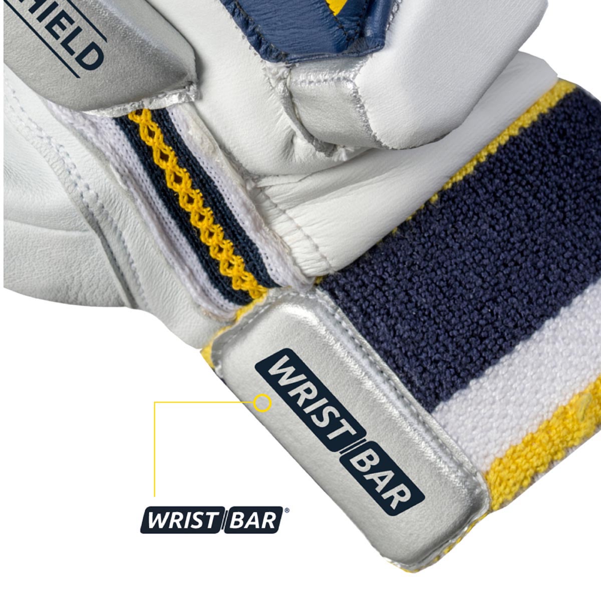 Masuri E Line Cricket Batting Gloves - Premium Leather Protection for Batsmen | Ideal for Practice & Match Play
