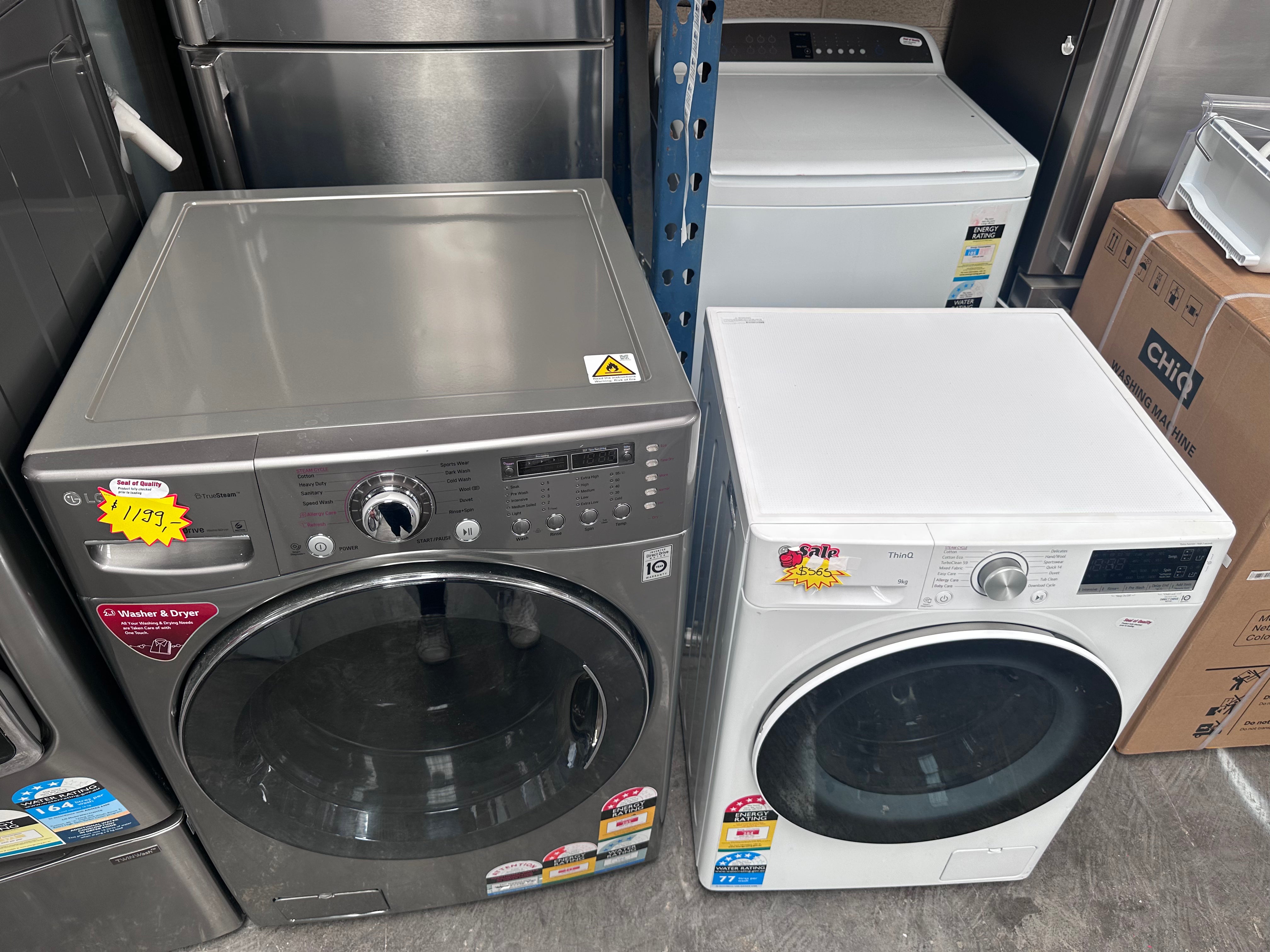 LG 15kg/7.5kg Washer Dryer Combo - Energy Efficient Front Load Laundry Machine with Smart Features | Perfect for Apartments, Small Homes & RV Living [Certified Refurbished]