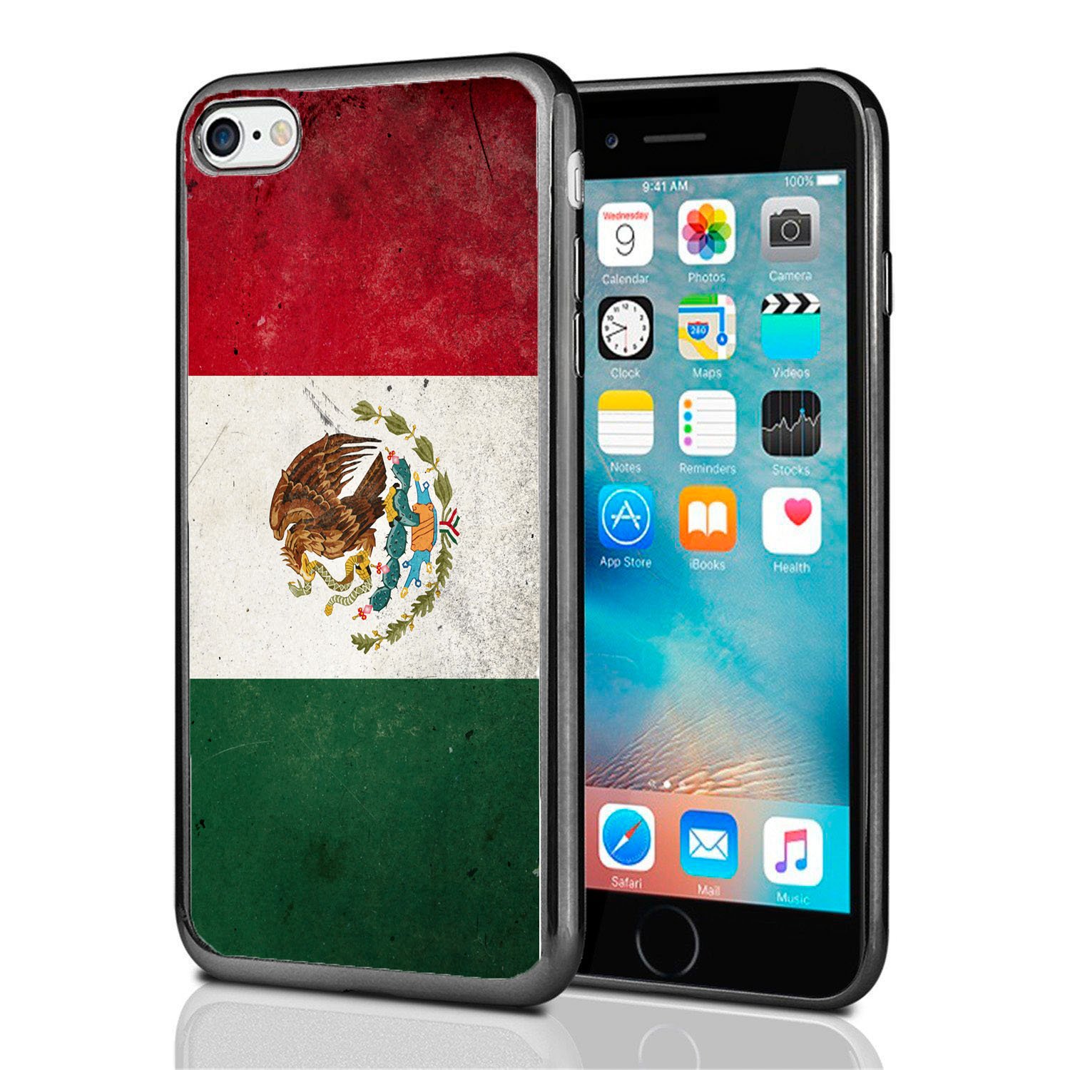 Vintage Mexican Flag Grunge Design iPhone 7 & 8 Case - Durable Protective Cover for iPhone 7 (2016) & iPhone 8 (2017) - Perfect for Travel, Parties & Showing National Pride