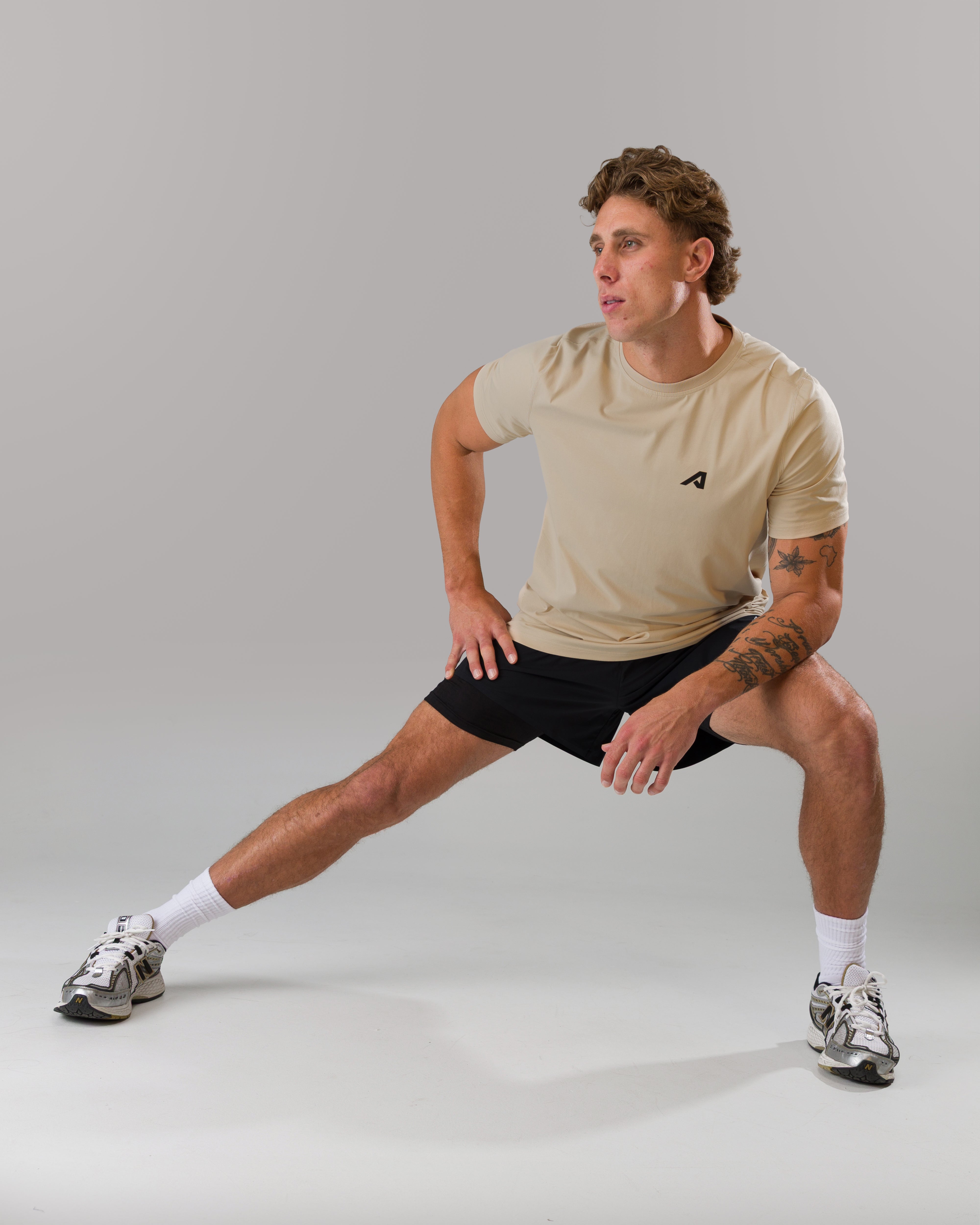 Momentum Tee Sandstorm - Premium Cotton T-Shirt for Men & Women | Comfortable Casual Wear for Gym, Running & Everyday Use
