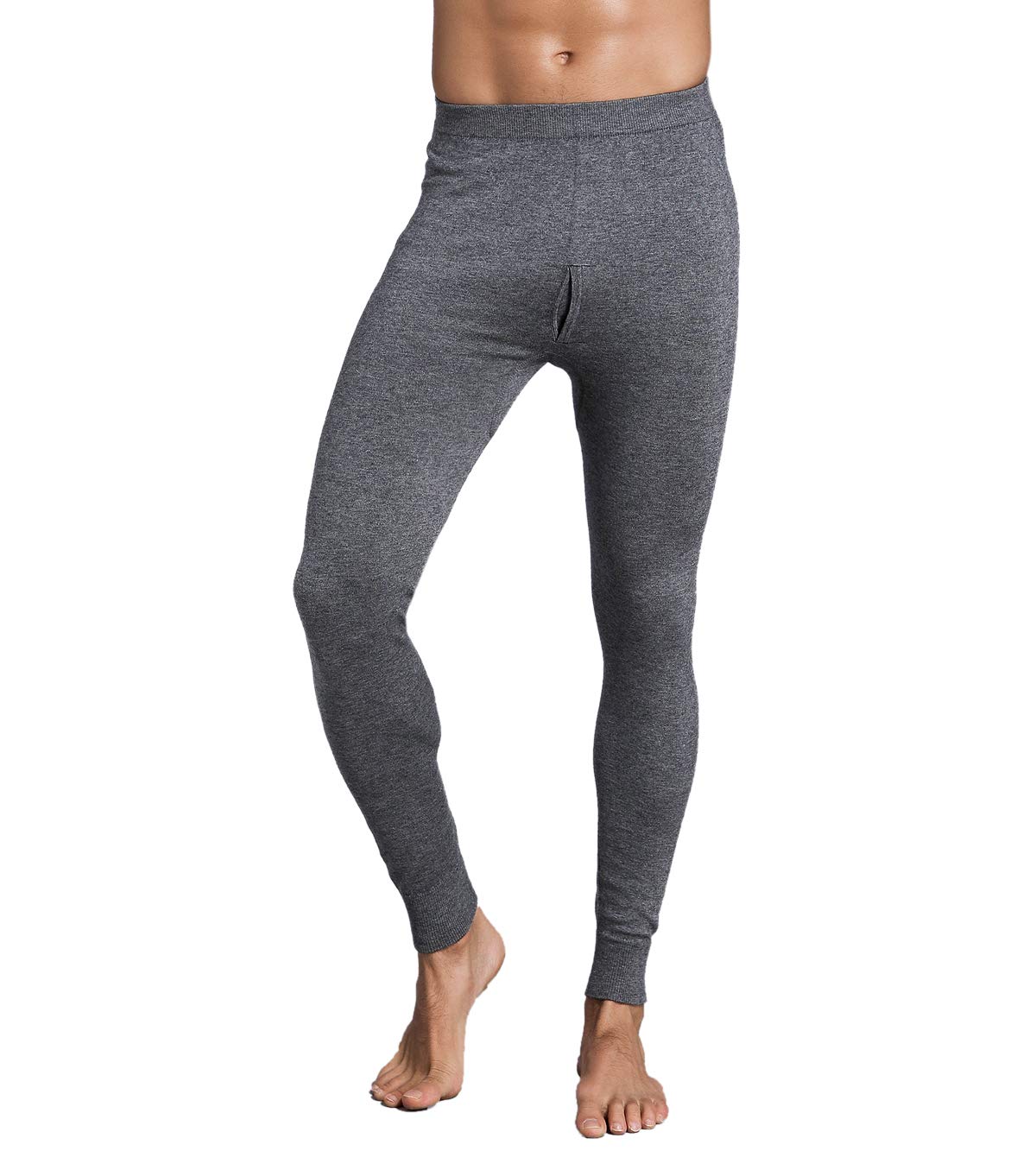 ZHILI Men's Thermal Underwear Leggings - Soft & Comfortable Winter Base Layer Pants for Cold Weather - Ideal for Skiing, Hiking & Outdoor Activities
