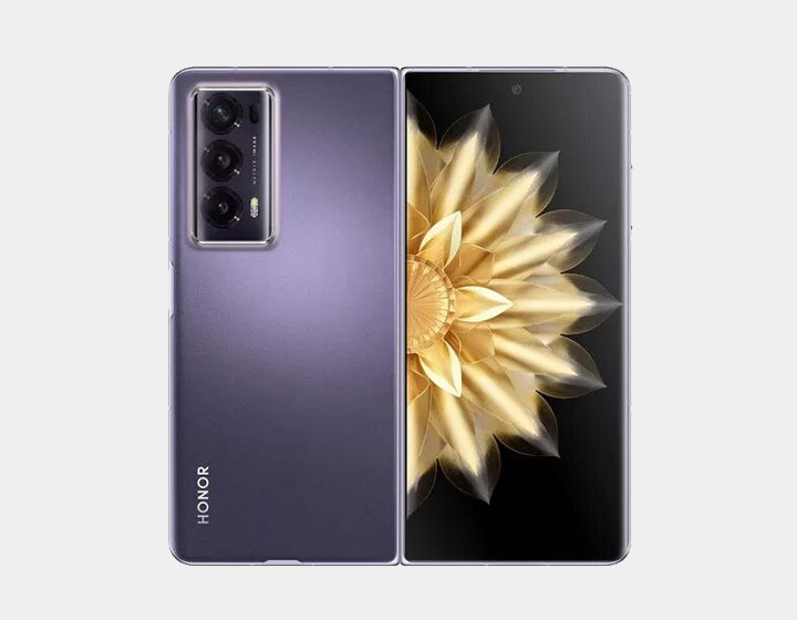 Honor Magic V2 5G Smartphone 512GB ROM 16GB RAM Unlocked GSM Dual SIM - Purple | Premium Foldable Phone for Business & Travel