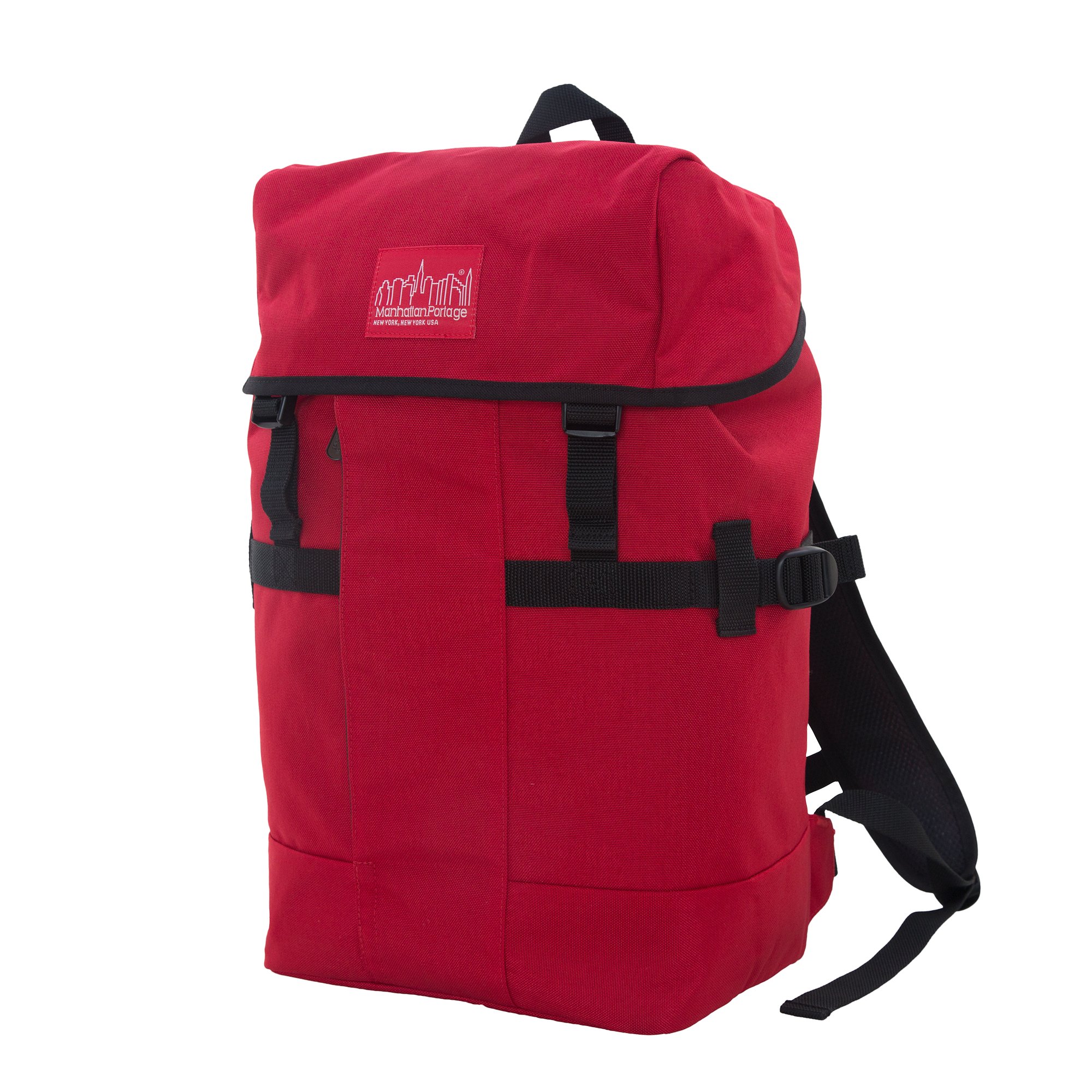 Manhattan Portage Greenbelt Hiking Backpack - Durable Outdoor Daypack for Men & Women, Red, One Size - Perfect for Hiking, Camping, Travel & Daily Commute