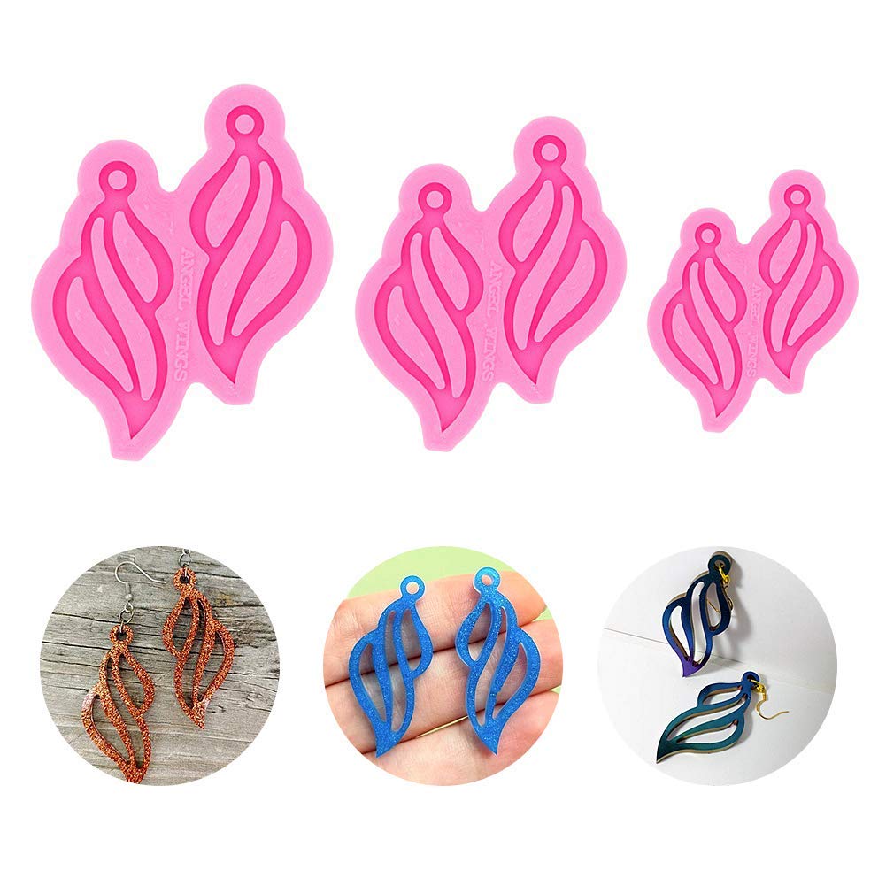3Pcs Super Smooth Silicone Earring Molds for Jewelry Making - DIY Resin Crafts, Fashion Jewelry Supplies - Perfect for Creating Unique Handmade Earrings at Home or Gifts