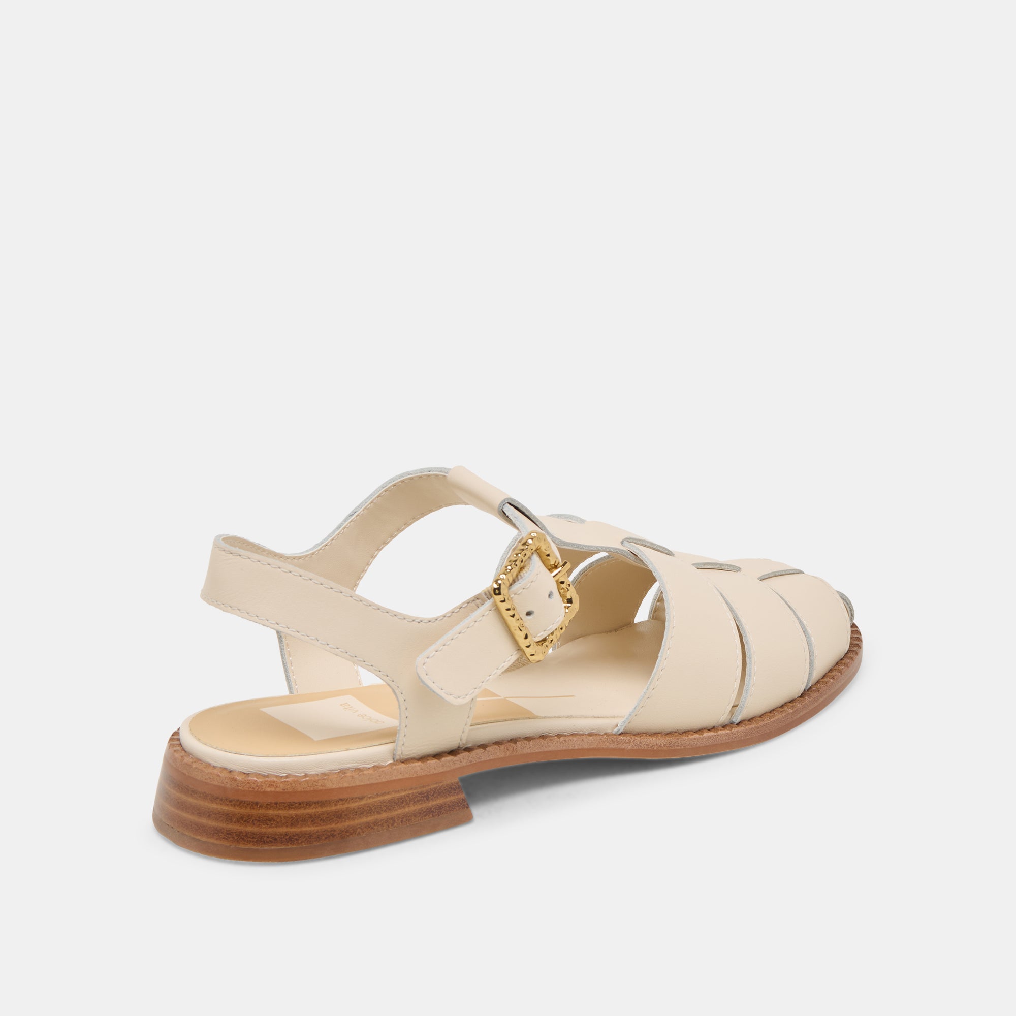 HOLIS Leather Sandals for Women - Comfortable Bone Color Strappy Summer Sandals | Perfect for Beach, Vacation, and Casual Outings