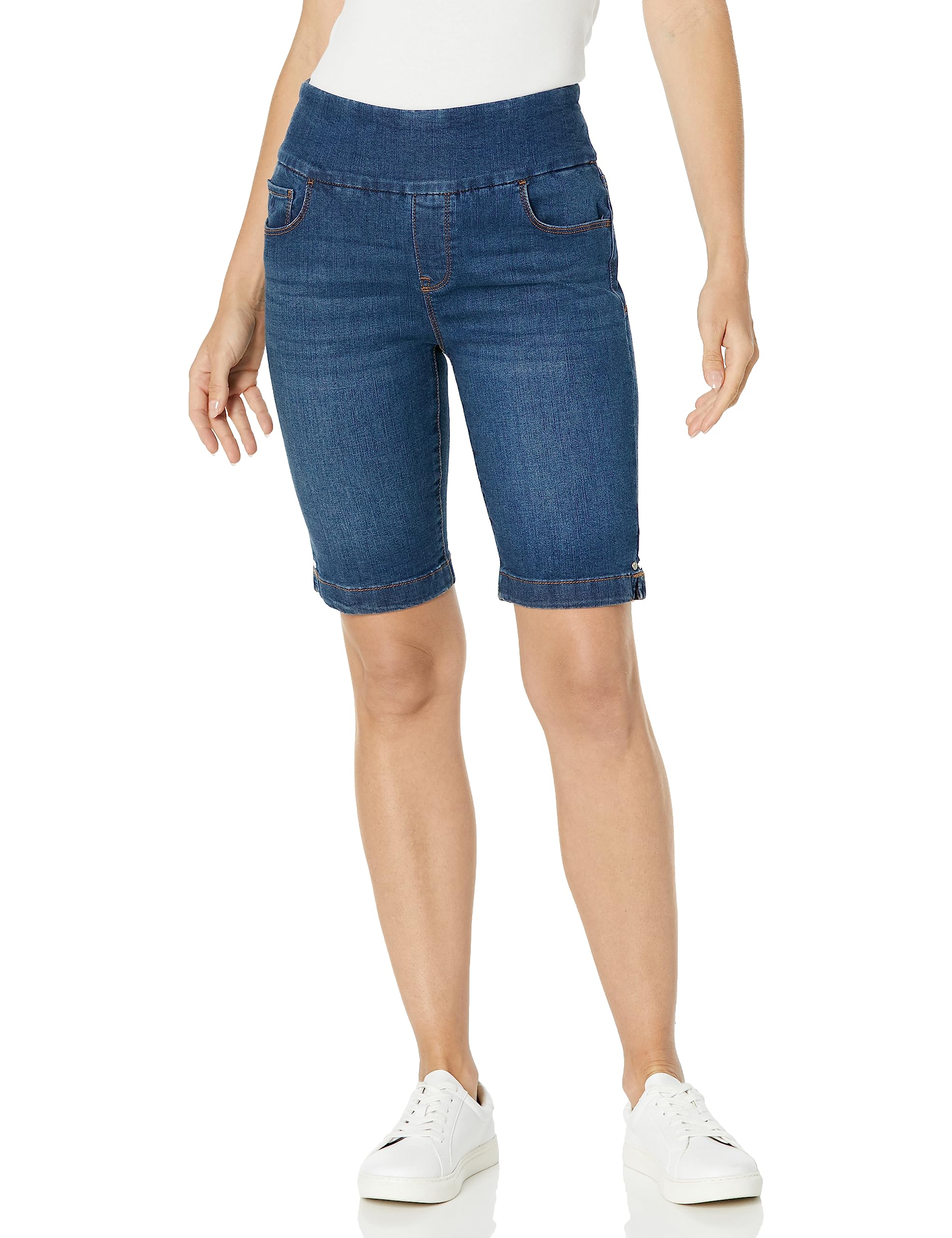Gloria Vanderbilt Women's Bermuda Shorts - Comfortable Pull-On for Summer Outings