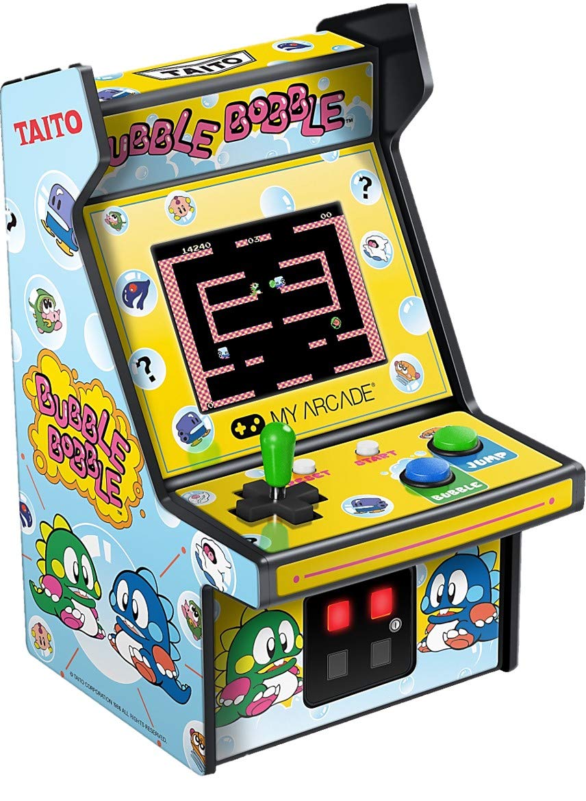 My Arcade Micro Player Bubble Bobble - Mini Retro Arcade Machine with 100 Classic Games - Perfect for Home, Office & Gamer Collectors