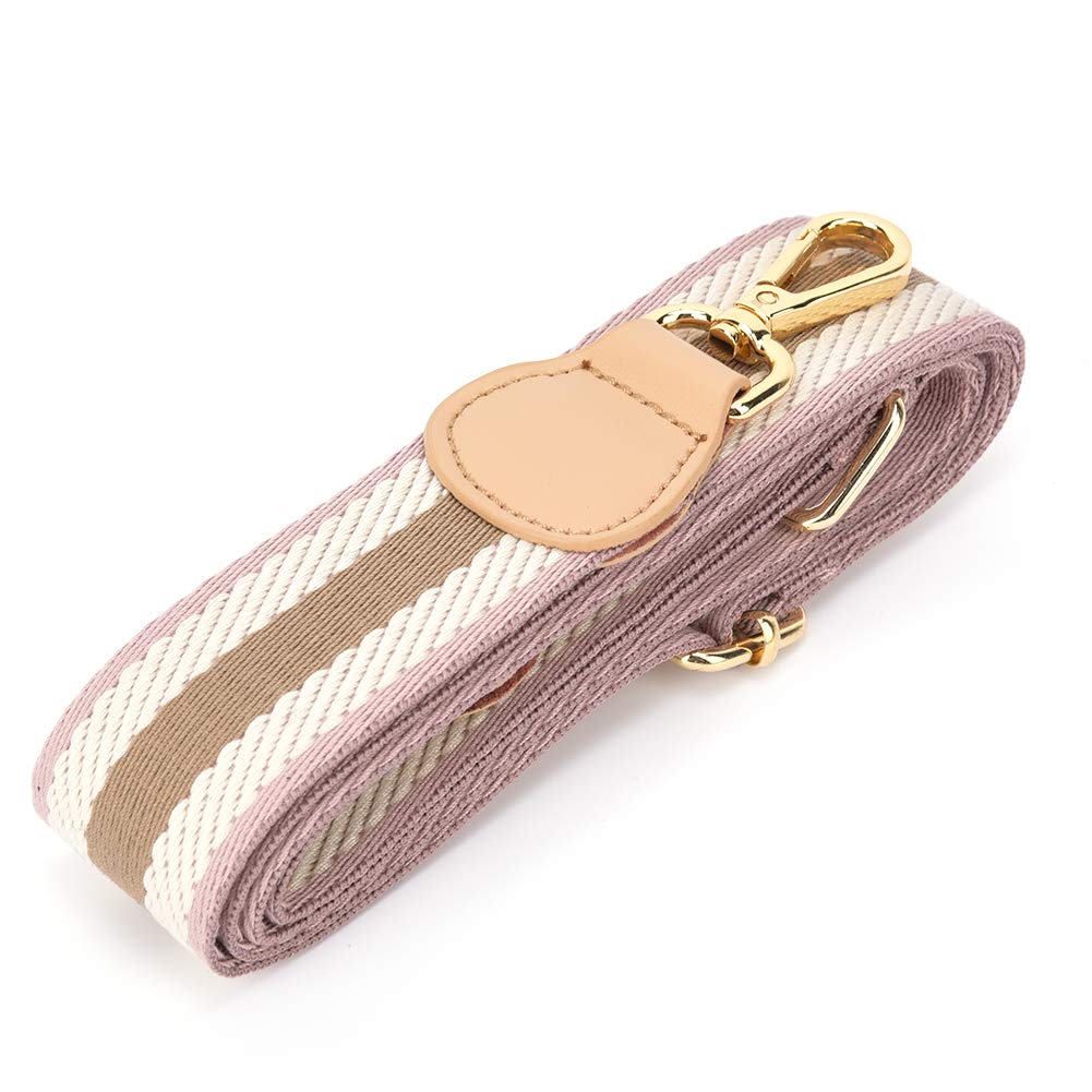 Leather Handbag Strap - Adjustable Shoulder Strap for Messenger Bags & Purses - Premium Crafted Pink Khaki Bag Belt - Perfect for Work, Travel & Everyday Use