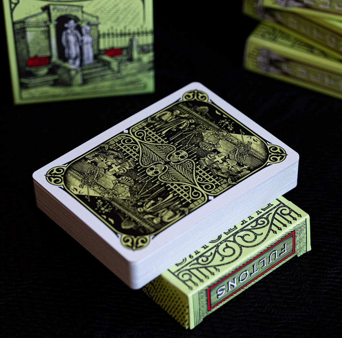 Fulton's Day of the Dead Green Edition - Premium Collectible Sugar Skull Decor for Halloween & Mexican Holiday Celebrations