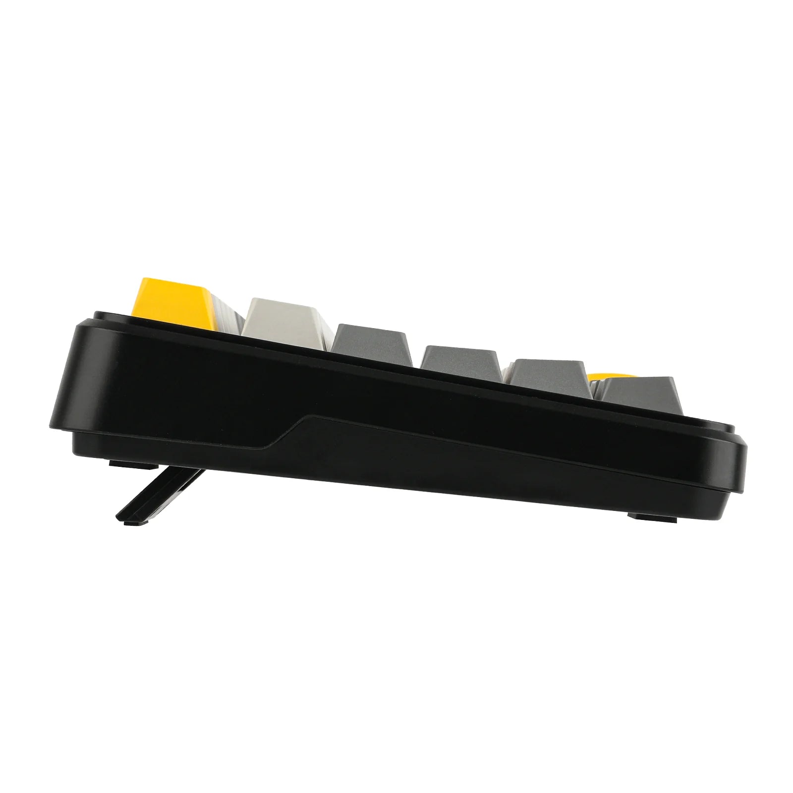 AJAZZ AK820 MAX RGB Mechanical Keyboard - Black Gray Yellow, Magnetic Switch, Wired & Wireless Gaming Keyboard with OLED Screen | Perfect for Gaming, Office Work, and Typing Enthusiasts