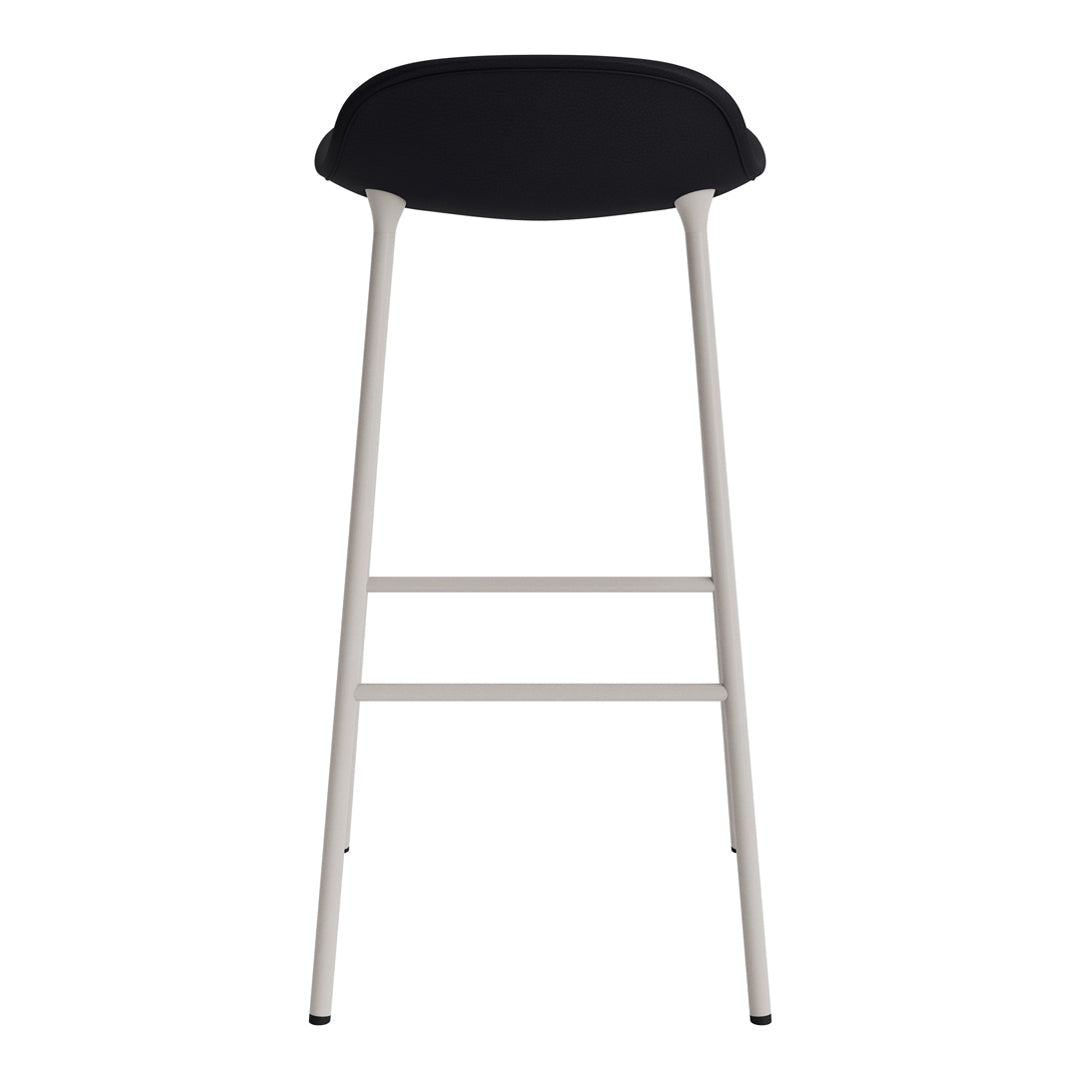 Modern Form Bar Stool with Sturdy Metal Legs & Comfortable Upholstered Seat - Perfect for Kitchen Islands, Home Bars & Commercial Use