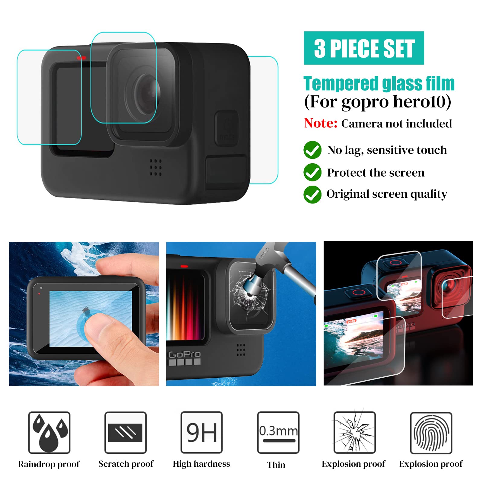 JOYBOY 54-in-1 Sports Camera Accessories Kit - Waterproof Action Camera Mount for GoPro, DJI, SJCAM - Perfect for Outdoor High-Speed Sports, Vlogging, Surfing, Skiing & Adventure Shooting