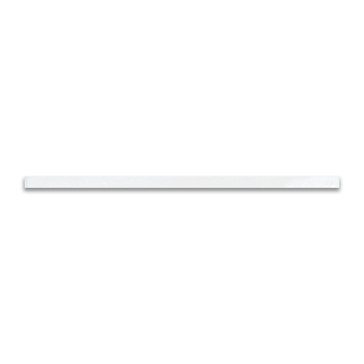 12 Inch Soho Canvas White Glossy Glazed Ceramic Quarter Round Trim - Perfect for Bathroom Tile Edging, Kitchen Backsplash, and Wall Corner Protection